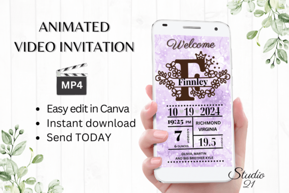Celebrate New Life with an Animated New Baby Birth Announcement