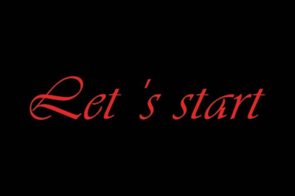 Let's Start Animated Transition: A Creative Font for Dynamic Brands
