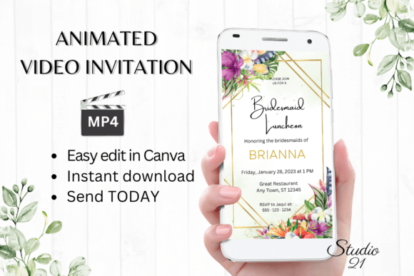 Tropical Bridesmaid Lunch Evite: A Fresh Take on Celebration